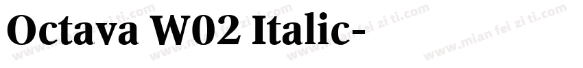 Octava W02 Italic字体转换